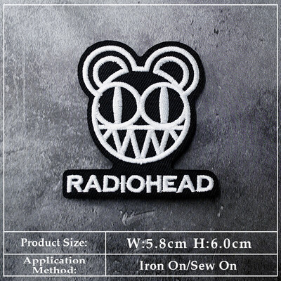 BAND DIY Vez Flaster Aplikacija Peglanje odjeće Pribor za šivanje Dekorativni flasteri PUNK ROCK METAL GLAZBA