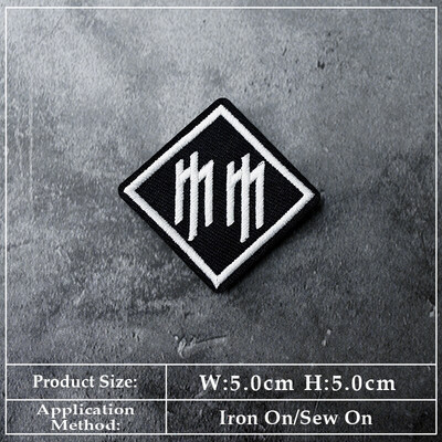 BAND DIY Vez Flaster Aplikacija Peglanje odjeće Pribor za šivanje Dekorativni flasteri PUNK ROCK METAL GLAZBA