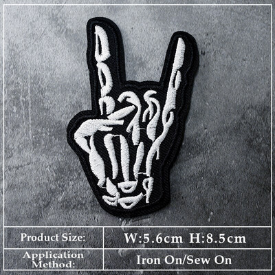 BAND DIY Vez Flaster Aplikacija Peglanje odjeće Pribor za šivanje Dekorativni flasteri PUNK ROCK METAL GLAZBA