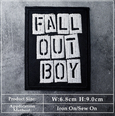 BAND DIY Vez Flaster Aplikacija Peglanje odjeće Pribor za šivanje Dekorativni flasteri PUNK ROCK METAL GLAZBA