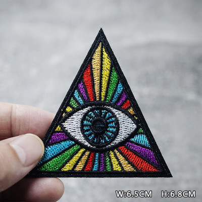 SKULL HEART EYE DIY Παιδικά μπαλώματα κέντημα για μπλουζάκι Σίδερο σε απλικέ Ρούχα Τζιν Αυτοκόλλητα Σήματα Parche ROCK MUSIC PUNK