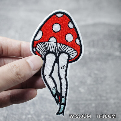 SKULL HEART EYE DIY Παιδικά μπαλώματα κέντημα για μπλουζάκι Σίδερο σε απλικέ Ρούχα Τζιν Αυτοκόλλητα Σήματα Parche ROCK MUSIC PUNK