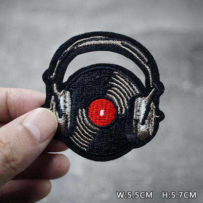 SKULL HEART EYE DIY Παιδικά μπαλώματα κέντημα για μπλουζάκι Σίδερο σε απλικέ Ρούχα Τζιν Αυτοκόλλητα Σήματα Parche ROCK MUSIC PUNK