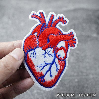 SKULL HEART EYE DIY Παιδικά μπαλώματα κέντημα για μπλουζάκι Σίδερο σε απλικέ Ρούχα Τζιν Αυτοκόλλητα Σήματα Parche ROCK MUSIC PUNK