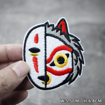 SKULL HEART EYE DIY Παιδικά μπαλώματα κέντημα για μπλουζάκι Σίδερο σε απλικέ Ρούχα Τζιν Αυτοκόλλητα Σήματα Parche ROCK MUSIC PUNK