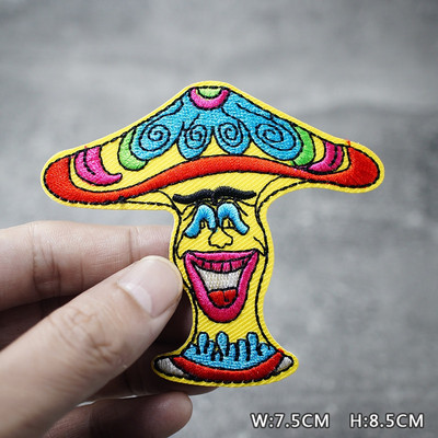 SKULL HEART EYE DIY Παιδικά μπαλώματα κέντημα για μπλουζάκι Σίδερο σε απλικέ Ρούχα Τζιν Αυτοκόλλητα Σήματα Parche ROCK MUSIC PUNK