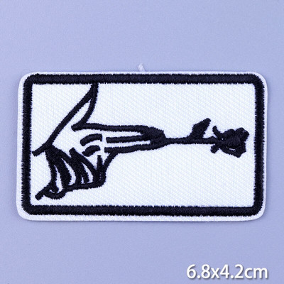 Money On Fire Patch Σίδερο σε μπαλώματα σε ρούχα απλικέ Μπουφάν ραπτικής Ρίγες Κεντημένο σήμα Fusible Patch Φτηνά πράγματα