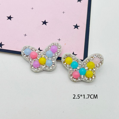 20 τμχ/ παρτίδα Απλικέ με στρας & Pearl Cat Star Rabbit Heart for DIY Clothes Patch Καπέλο Παπούτσια Καπέλα Κλιπ μαλλιών Διακοσμητικά μπαλώματα