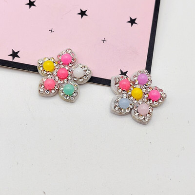 20 τμχ/ παρτίδα Απλικέ με στρας & Pearl Cat Star Rabbit Heart for DIY Clothes Patch Καπέλο Παπούτσια Καπέλα Κλιπ μαλλιών Διακοσμητικά μπαλώματα
