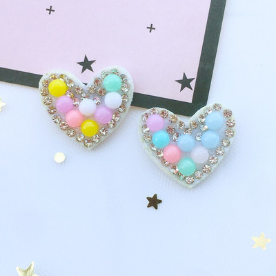 20 τμχ/ παρτίδα Απλικέ με στρας & Pearl Cat Star Rabbit Heart for DIY Clothes Patch Καπέλο Παπούτσια Καπέλα Κλιπ μαλλιών Διακοσμητικά μπαλώματα