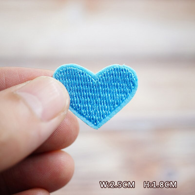 Boja Srce Plavo Zeleno Bijelo Crno Uradi sam zakrpe Vez za majice Peglanje na aplikacijama Odjeća Traperice Naljepnice Bedževi Parche