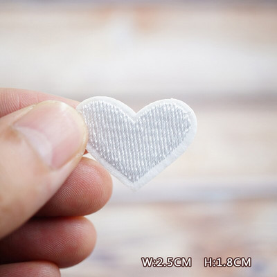 Boja Srce Plavo Zeleno Bijelo Crno Uradi sam zakrpe Vez za majice Peglanje na aplikacijama Odjeća Traperice Naljepnice Bedževi Parche