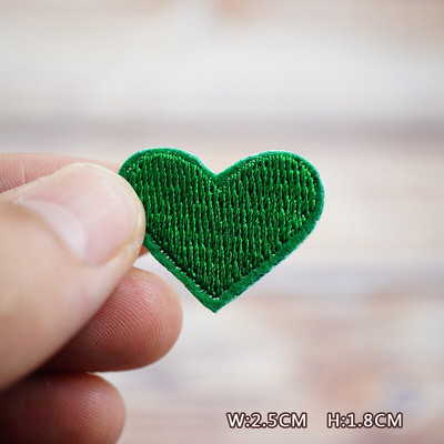 Boja Srce Plavo Zeleno Bijelo Crno Uradi sam zakrpe Vez za majice Peglanje na aplikacijama Odjeća Traperice Naljepnice Bedževi Parche