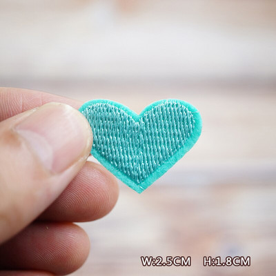 Boja Srce Plavo Zeleno Bijelo Crno Uradi sam zakrpe Vez za majice Peglanje na aplikacijama Odjeća Traperice Naljepnice Bedževi Parche