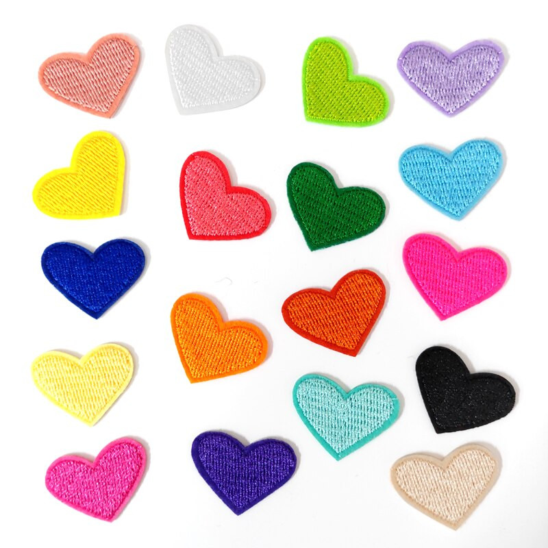 Boja Srce Plavo Zeleno Bijelo Crno Uradi sam zakrpe Vez za majice Peglanje na aplikacijama Odjeća Traperice Naljepnice Bedževi Parche