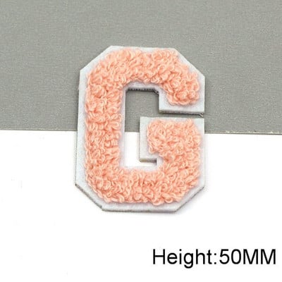 Zakrpe sa slovima od plavog šenila na odjeći, engleska abeceda, zakrpa za vez za torbe, haljine, traperice, DIY ime, 1 kom 50 mm