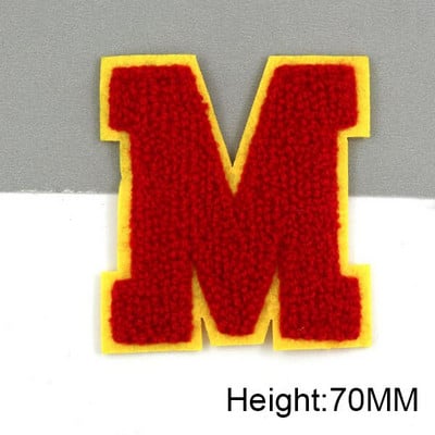 Zakrpe sa slovima od plavog šenila na odjeći, engleska abeceda, zakrpa za vez za torbe, haljine, traperice, DIY ime, 1 kom 50 mm