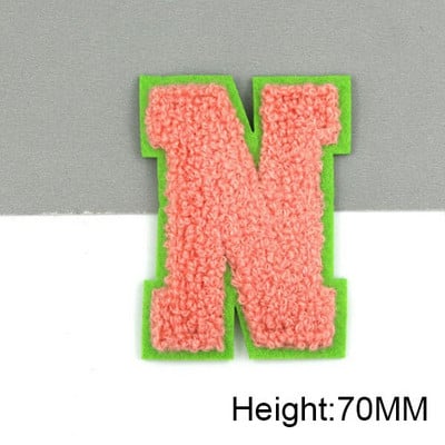 Zakrpe sa slovima od plavog šenila na odjeći, engleska abeceda, zakrpa za vez za torbe, haljine, traperice, DIY ime, 1 kom 50 mm