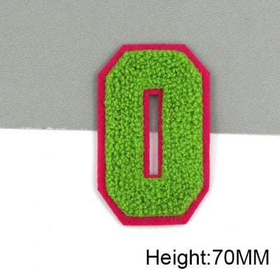 Zakrpe sa slovima od plavog šenila na odjeći, engleska abeceda, zakrpa za vez za torbe, haljine, traperice, DIY ime, 1 kom 50 mm