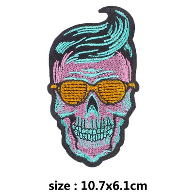 Pulaqi Diy Viper Badge Motoros foltok Punk koponya ruházathoz Hímzés matrica csíkok ruhákon Katonai tapasz nagykereskedés H