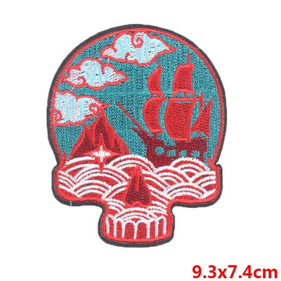 Pulaqi Diy Viper Badge Motoros foltok Punk koponya ruházathoz Hímzés matrica csíkok ruhákon Katonai tapasz nagykereskedés H