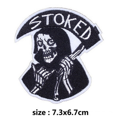 Pulaqi Diy Viper Badge Motoros foltok Punk koponya ruházathoz Hímzés matrica csíkok ruhákon Katonai tapasz nagykereskedés H