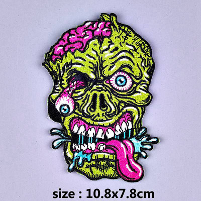 Pulaqi Diy Viper Badge Motoros foltok Punk koponya ruházathoz Hímzés matrica csíkok ruhákon Katonai tapasz nagykereskedés H