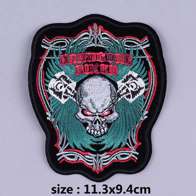 Pulaqi Diy Viper Badge Motoros foltok Punk koponya ruházathoz Hímzés matrica csíkok ruhákon Katonai tapasz nagykereskedés H