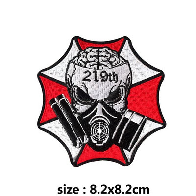 Pulaqi Diy Viper Badge Motoros foltok Punk koponya ruházathoz Hímzés matrica csíkok ruhákon Katonai tapasz nagykereskedés H