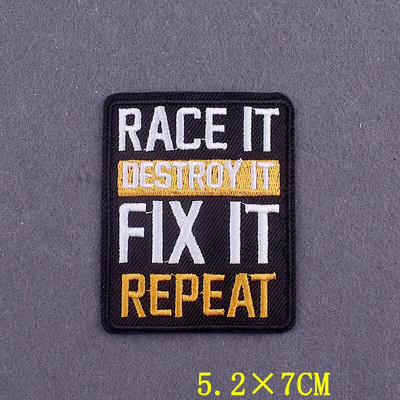 Κεντημένο μπάλωμα Θετικές λέξεις Μπαλώματα σε ρούχα DIY Γράμμα Σίδερο σε μπάλωμα για ένδυση Σήματα σλόγκαν σε αξεσουάρ σακιδίου