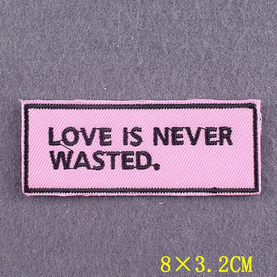 Κεντημένο μπάλωμα Θετικές λέξεις Μπαλώματα σε ρούχα DIY Γράμμα Σίδερο σε μπάλωμα για ένδυση Σήματα σλόγκαν σε αξεσουάρ σακιδίου