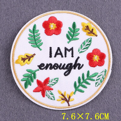 Κεντημένο μπάλωμα Θετικές λέξεις Μπαλώματα σε ρούχα DIY Γράμμα Σίδερο σε μπάλωμα για ένδυση Σήματα σλόγκαν σε αξεσουάρ σακιδίου