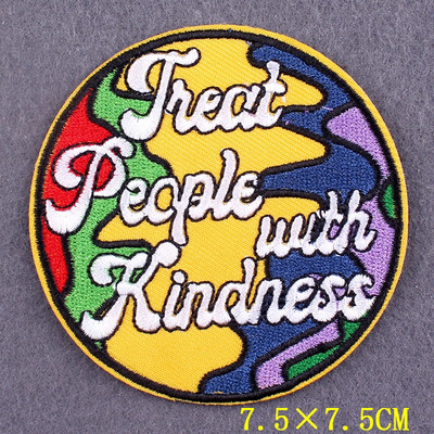 Κεντημένο μπάλωμα Θετικές λέξεις Μπαλώματα σε ρούχα DIY Γράμμα Σίδερο σε μπάλωμα για ένδυση Σήματα σλόγκαν σε αξεσουάρ σακιδίου