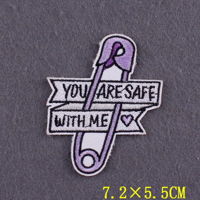 Κεντημένο μπάλωμα Θετικές λέξεις Μπαλώματα σε ρούχα DIY Γράμμα Σίδερο σε μπάλωμα για ένδυση Σήματα σλόγκαν σε αξεσουάρ σακιδίου