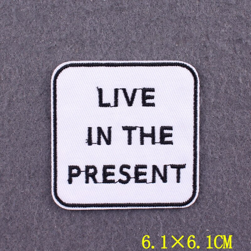 Κεντημένο μπάλωμα Θετικές λέξεις Μπαλώματα σε ρούχα DIY Γράμμα Σίδερο σε μπάλωμα για ένδυση Σήματα σλόγκαν σε αξεσουάρ σακιδίου
