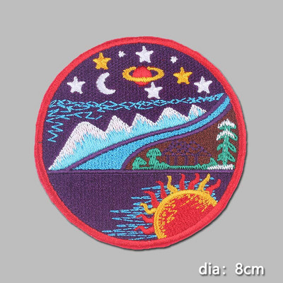 Pulaqi Mountain Travel Patch Patch Broderie Patch-uri de călcat pentru îmbrăcăminte Explorați Natura Călătorie Pânză decor parche ropa