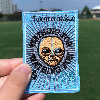 Prajna UFO zakrpa Iron On zakrpe za odjeću Termoljepljive izvezene zakrpe za odjeću Vanzemaljska zakrpa za odjeću Jakne DIY