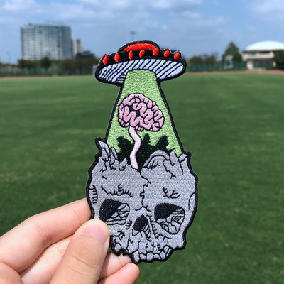 Prajna UFO zakrpa Iron On zakrpe za odjeću Termoljepljive izvezene zakrpe za odjeću Vanzemaljska zakrpa za odjeću Jakne DIY