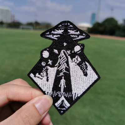 Prajna UFO zakrpa Iron On zakrpe za odjeću Termoljepljive izvezene zakrpe za odjeću Vanzemaljska zakrpa za odjeću Jakne DIY