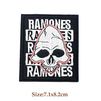 ROKIBÄND Triikimine Plaastritel Riie parandamine Kaunistamine Riided Rõivad Õmblemine Kaunistused Aplikatsioonid Märgid Heavy Metal MUUSIKA