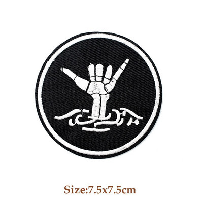 ROKIBÄND Triikimine Plaastritel Riie parandamine Kaunistamine Riided Rõivad Õmblemine Kaunistused Aplikatsioonid Märgid Heavy Metal MUUSIKA