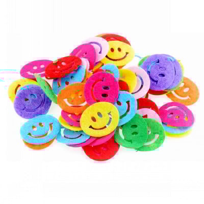 100 τμχ/παρτίδα Τυχαία Μικτά Χρώμα τσόχα πολλαπλών σχημάτων μπάλωμα απλικέ Felt scrapbooking Αυτοκόλλητο DIY Felt Pads