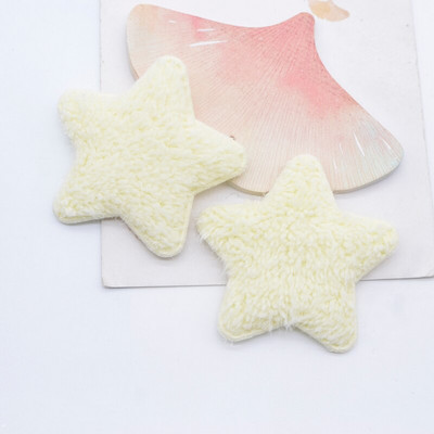 12 tk 55 mm plüüsist täheaplikatsioonid beebiriiete jaoks Mütsikingad Õmblusplaastrid Dekoratsioon DIY Peakatted Juukseklambrid Vibu tarvikud