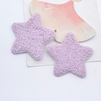 12 tk 55 mm plüüsist täheaplikatsioonid beebiriiete jaoks Mütsikingad Õmblusplaastrid Dekoratsioon DIY Peakatted Juukseklambrid Vibu tarvikud