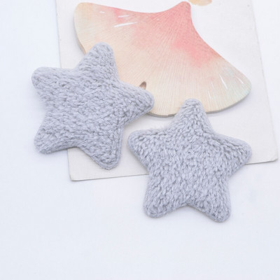 12 tk 55 mm plüüsist täheaplikatsioonid beebiriiete jaoks Mütsikingad Õmblusplaastrid Dekoratsioon DIY Peakatted Juukseklambrid Vibu tarvikud