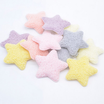 12 tk 55 mm plüüsist täheaplikatsioonid beebiriiete jaoks Mütsikingad Õmblusplaastrid Dekoratsioon DIY Peakatted Juukseklambrid Vibu tarvikud