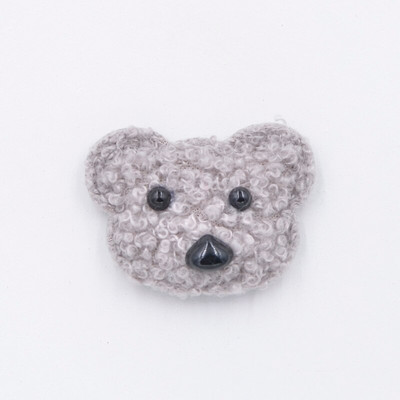 6 tk Teddy Plush polsterdatud Kawaii karupea aplikatsioonid riiete jaoks Müts Retuusid Õmblustarbed DIY juukseklambrid Dekoratsioonitarvikud G10