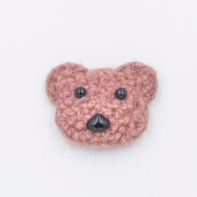 6 tk Teddy Plush polsterdatud Kawaii karupea aplikatsioonid riiete jaoks Müts Retuusid Õmblustarbed DIY juukseklambrid Dekoratsioonitarvikud G10