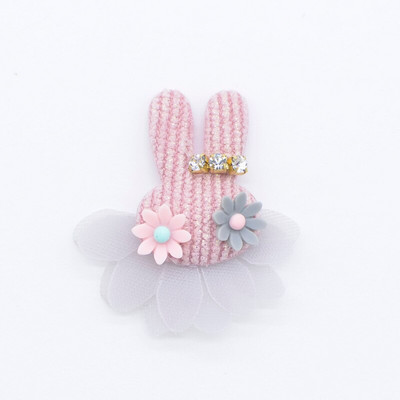 10 tk plüüsist jänese lillega kivist aplikatsioon isetegemise jaoks riided müts peakatted plaaster Õmblemine käsitöö kindad säärised sokid sisekujundus