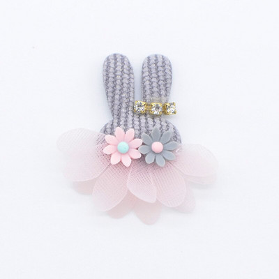 10 tk plüüsist jänese lillega kivist aplikatsioon isetegemise jaoks riided müts peakatted plaaster Õmblemine käsitöö kindad säärised sokid sisekujundus